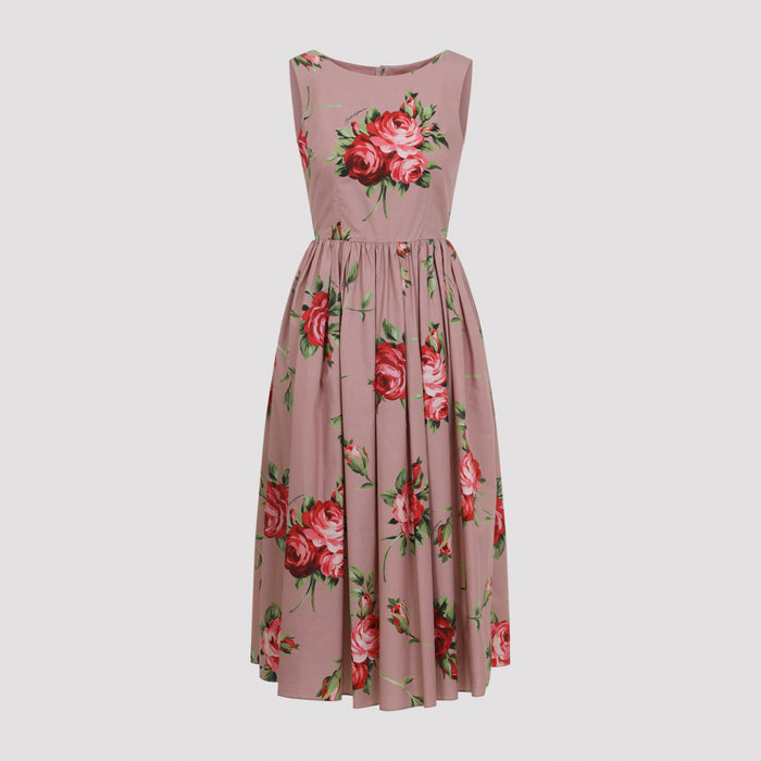 Dress Pink & Purple Cotton
