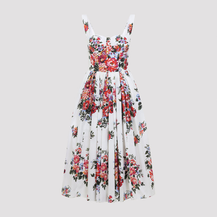 Dress Zo Mazz Fiori F Bianco Cotton