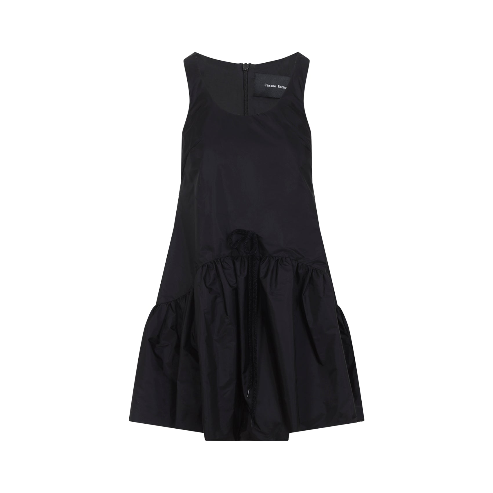 Simone Rocha Tapered Back Peplum Mini Dress Polyamide