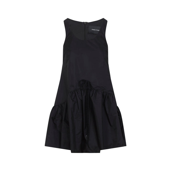 Simone Rocha Tapered Back Peplum Mini Dress Polyamide