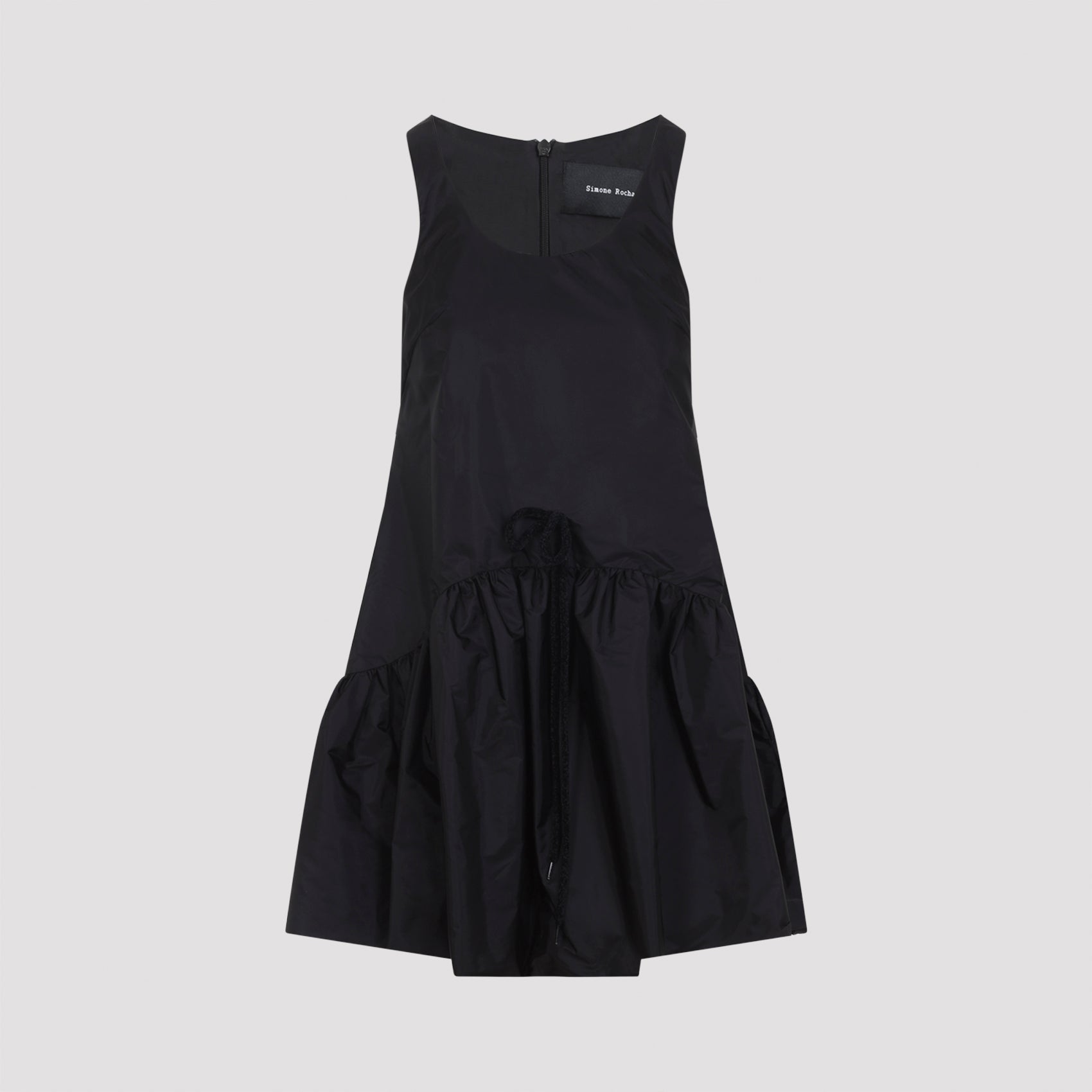 Simone Rocha Tapered Back Peplum Mini Dress Polyamide