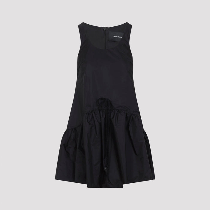 Simone Rocha Tapered Back Peplum Mini Dress Polyamide