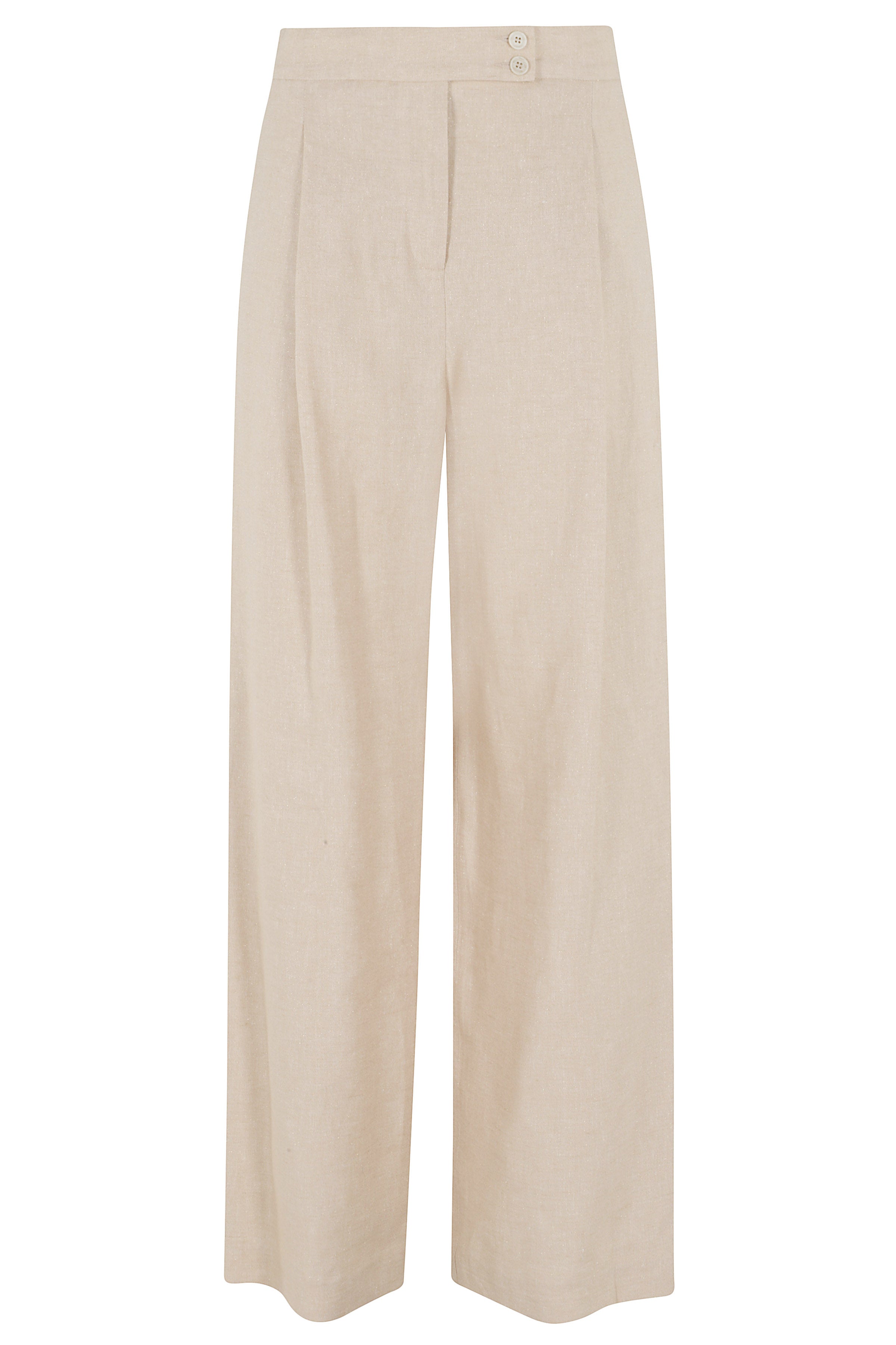 Pantalone A Vita Alta Nude & Neutrals Pantaloni
