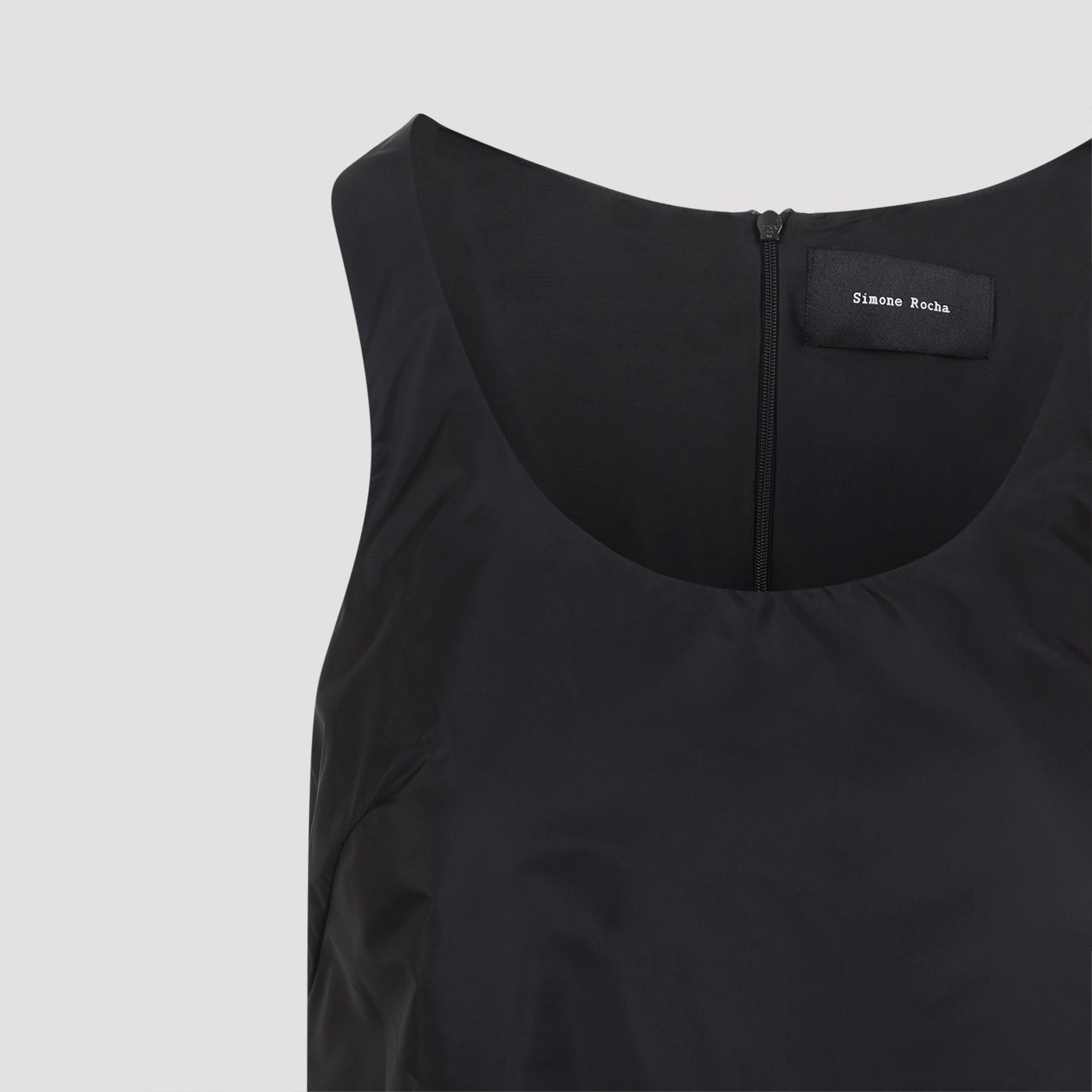 Simone Rocha Tapered Back Peplum Mini Dress Polyamide