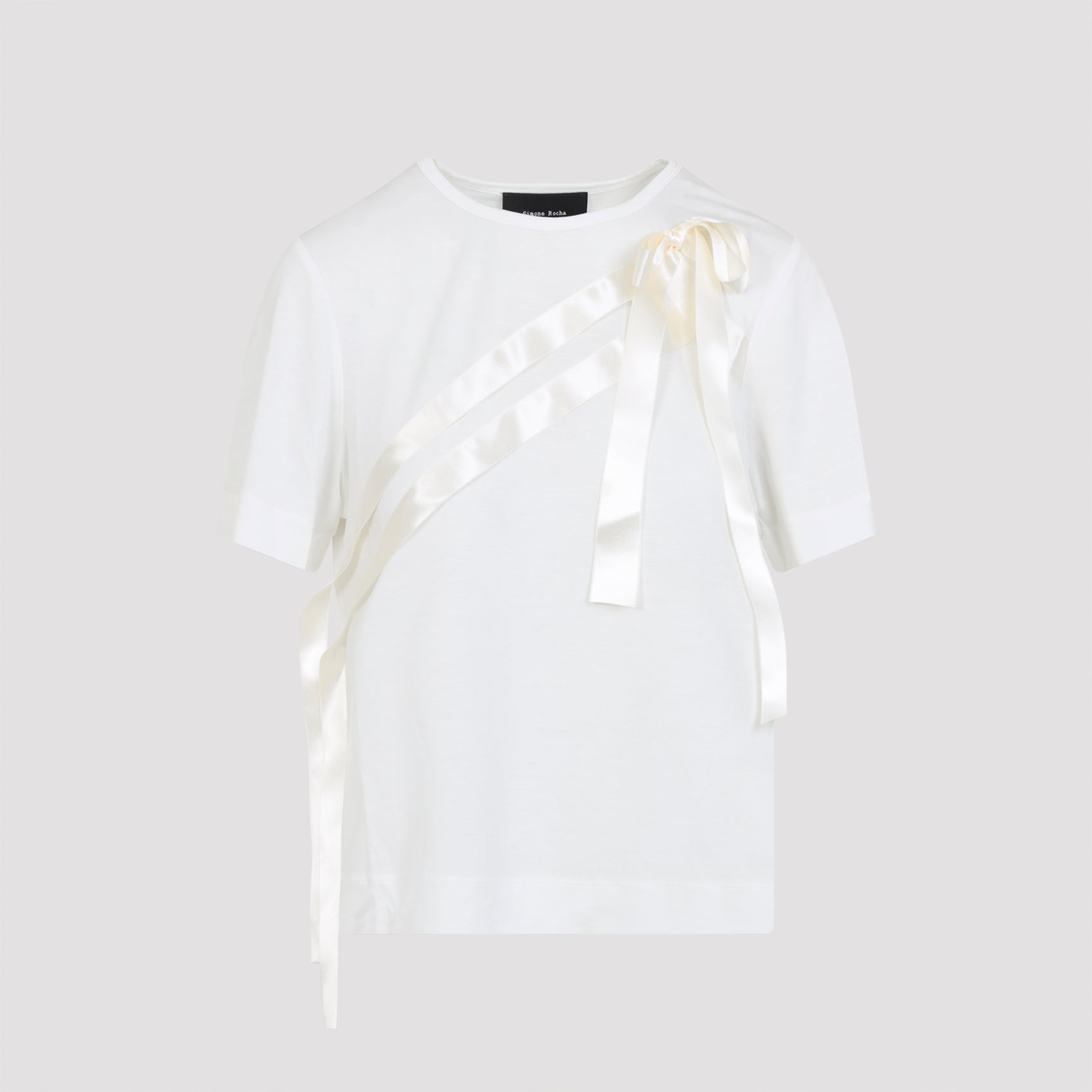 Simone Rocha Bow Sash Easy T-Shirt Lyocell