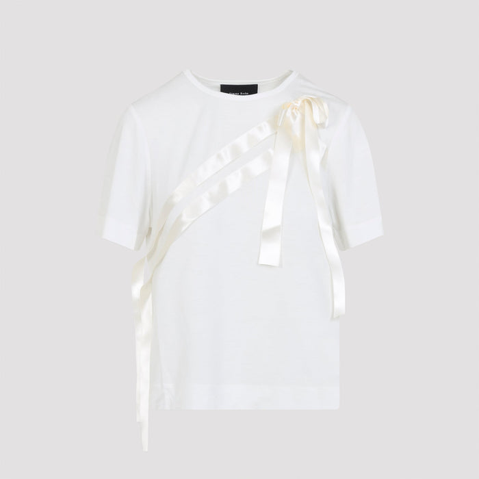 Simone Rocha Bow Sash Easy T-Shirt Lyocell