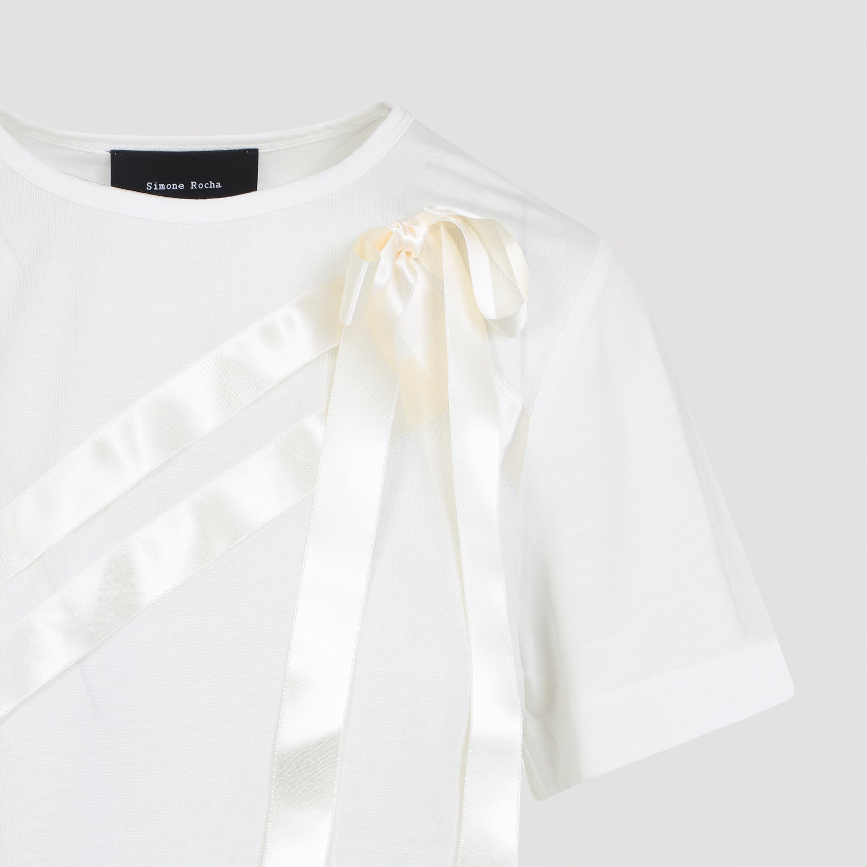 Simone Rocha Bow Sash Easy T-Shirt Lyocell