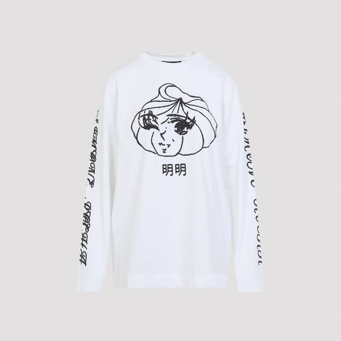 Simone Rocha Dim Sum Logo Print T-Shirt Cotton