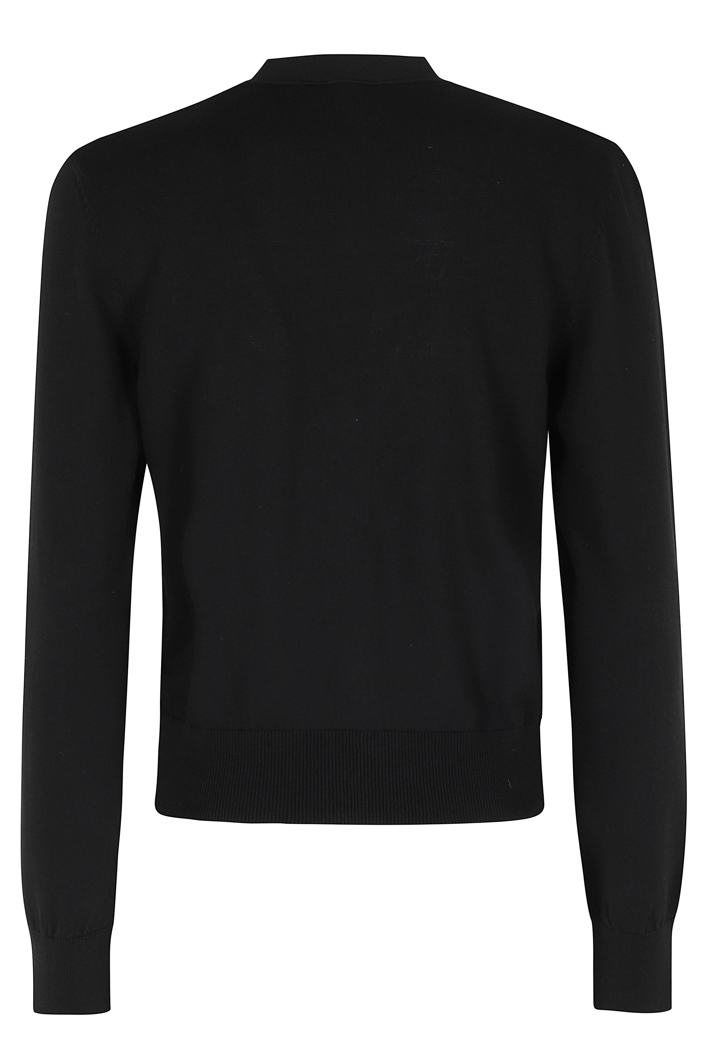 Cardigan Black Cotone Maglia
