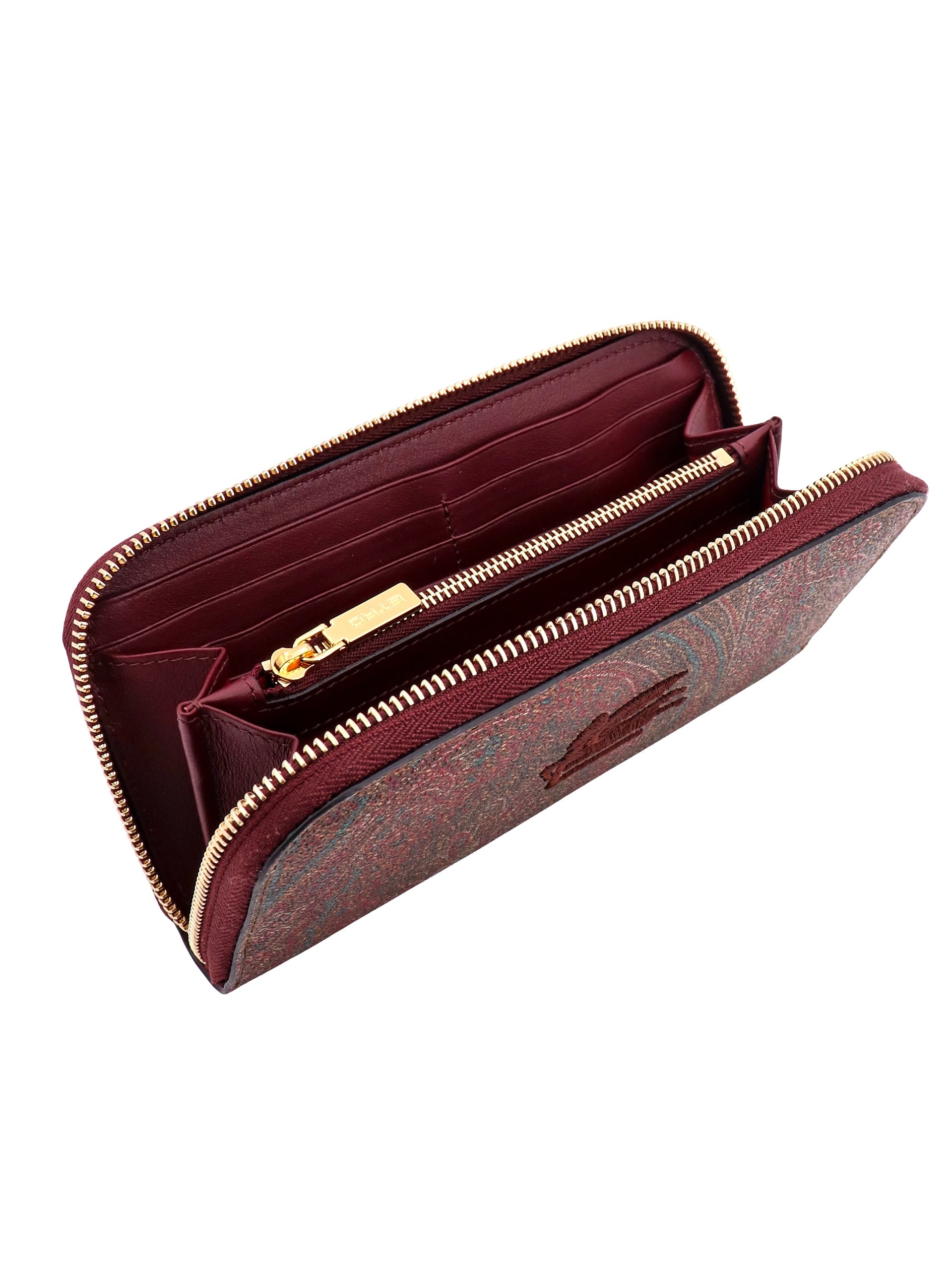 Etro Wallets Brown Cotone Poliestere