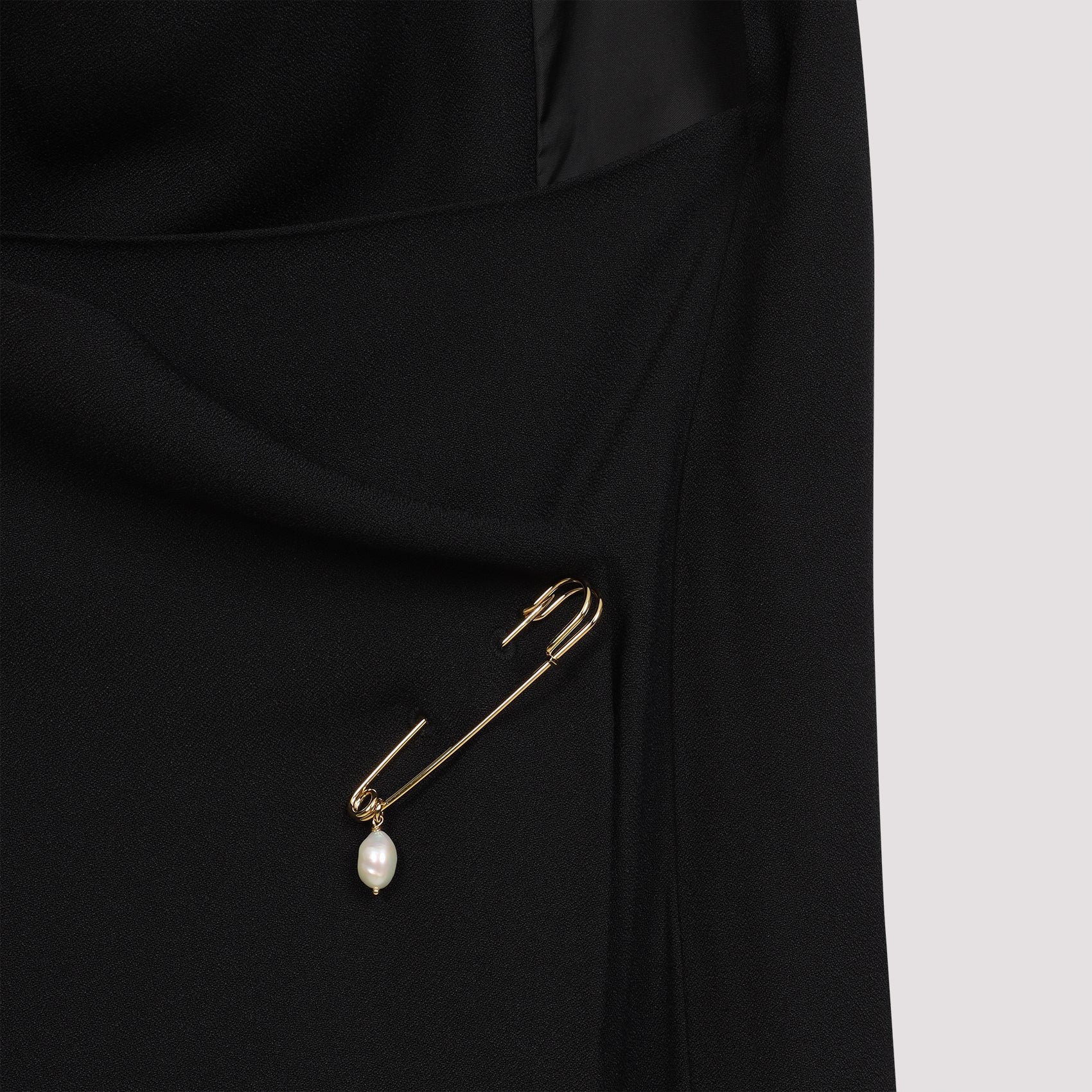 Dr201 Long Dress Black Viscose
