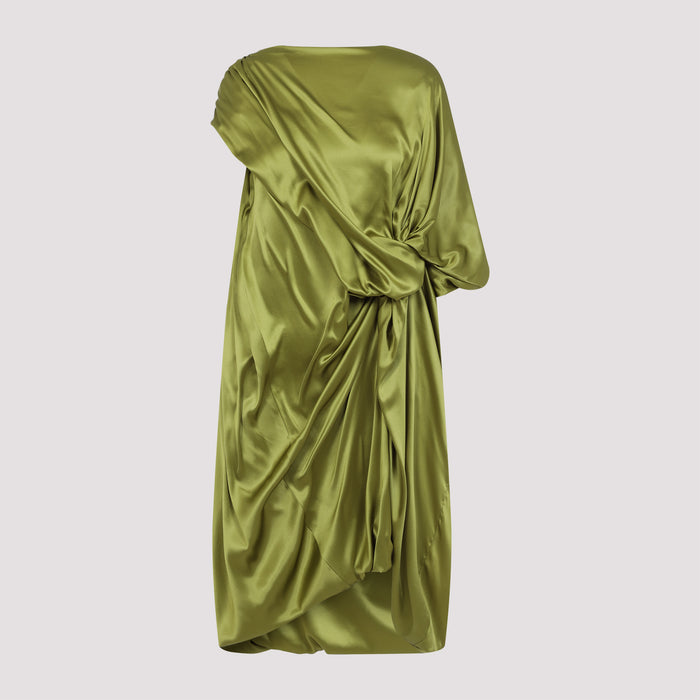 Dalant Dress Green Silk Elastan
