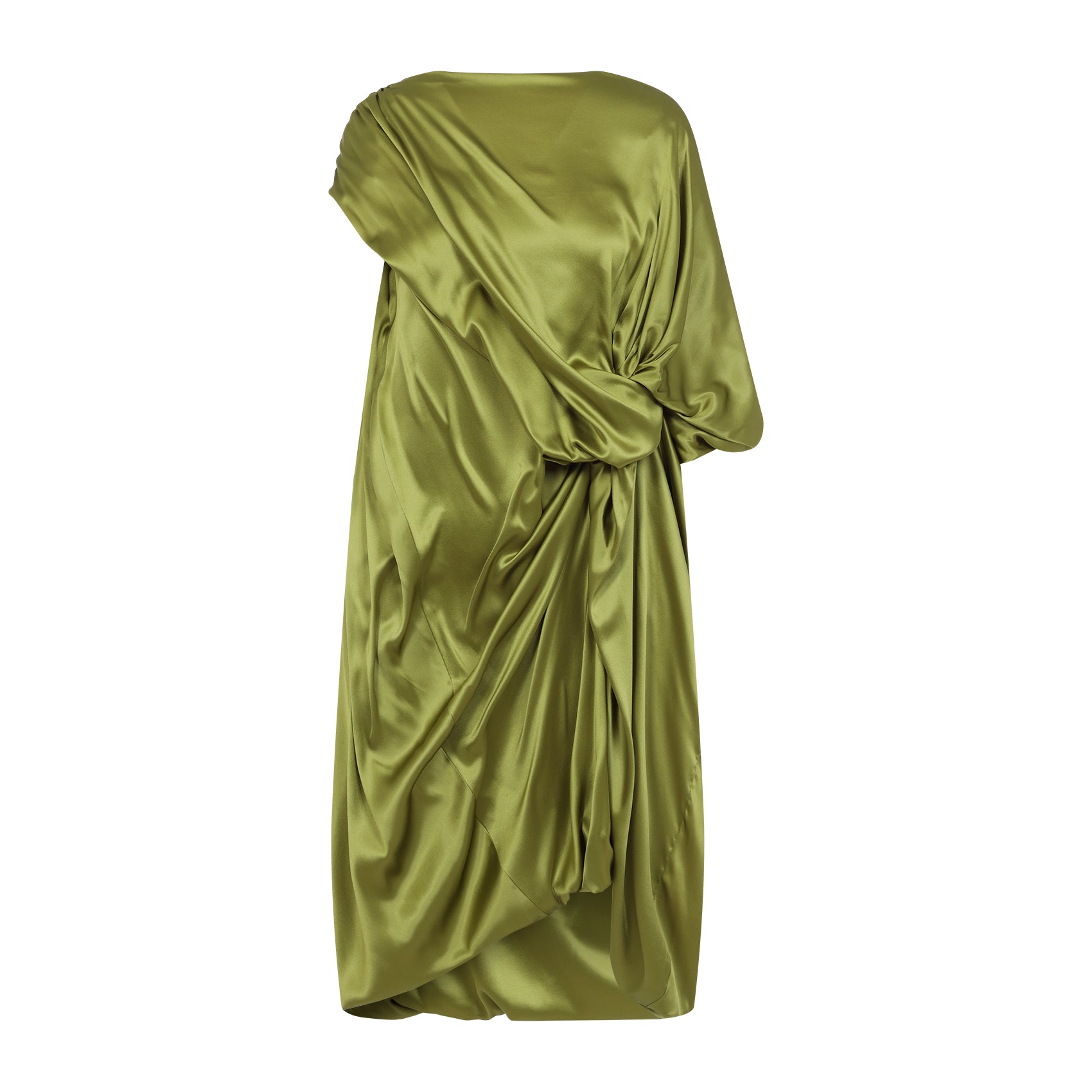 Dalant Dress Green Silk Elastan
