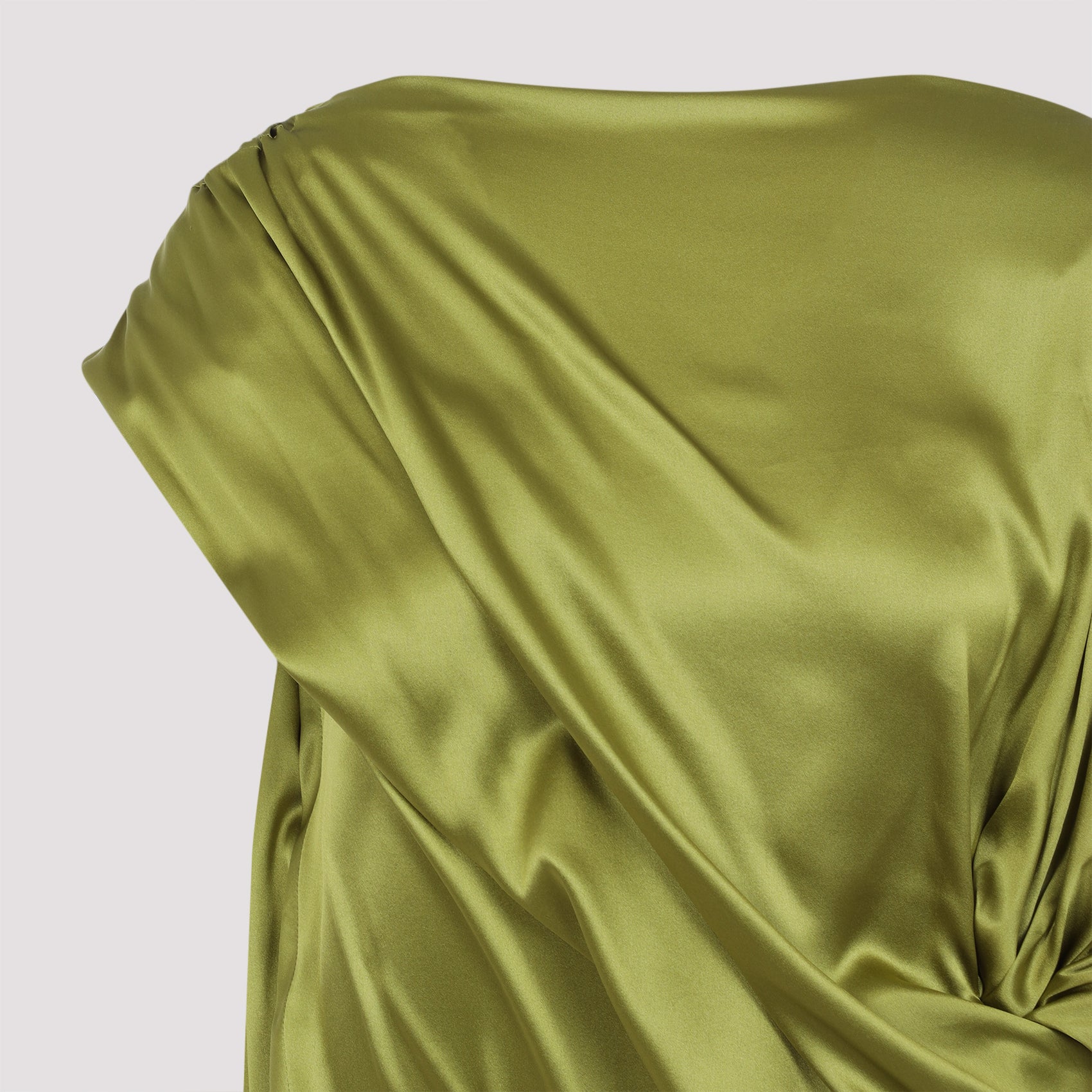 Dalant Dress Green Silk Elastan