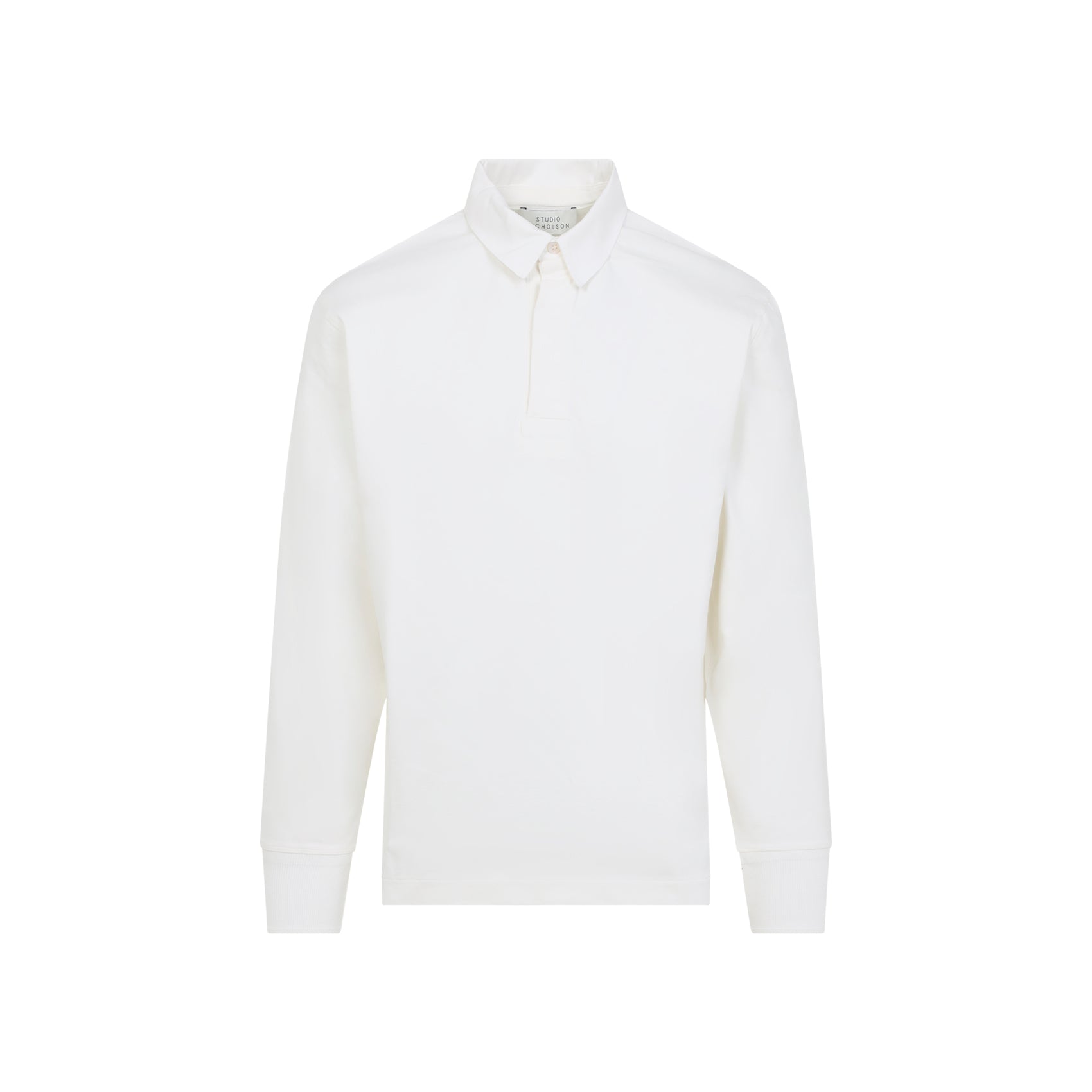 Alyk Rugby Polo White Cotton