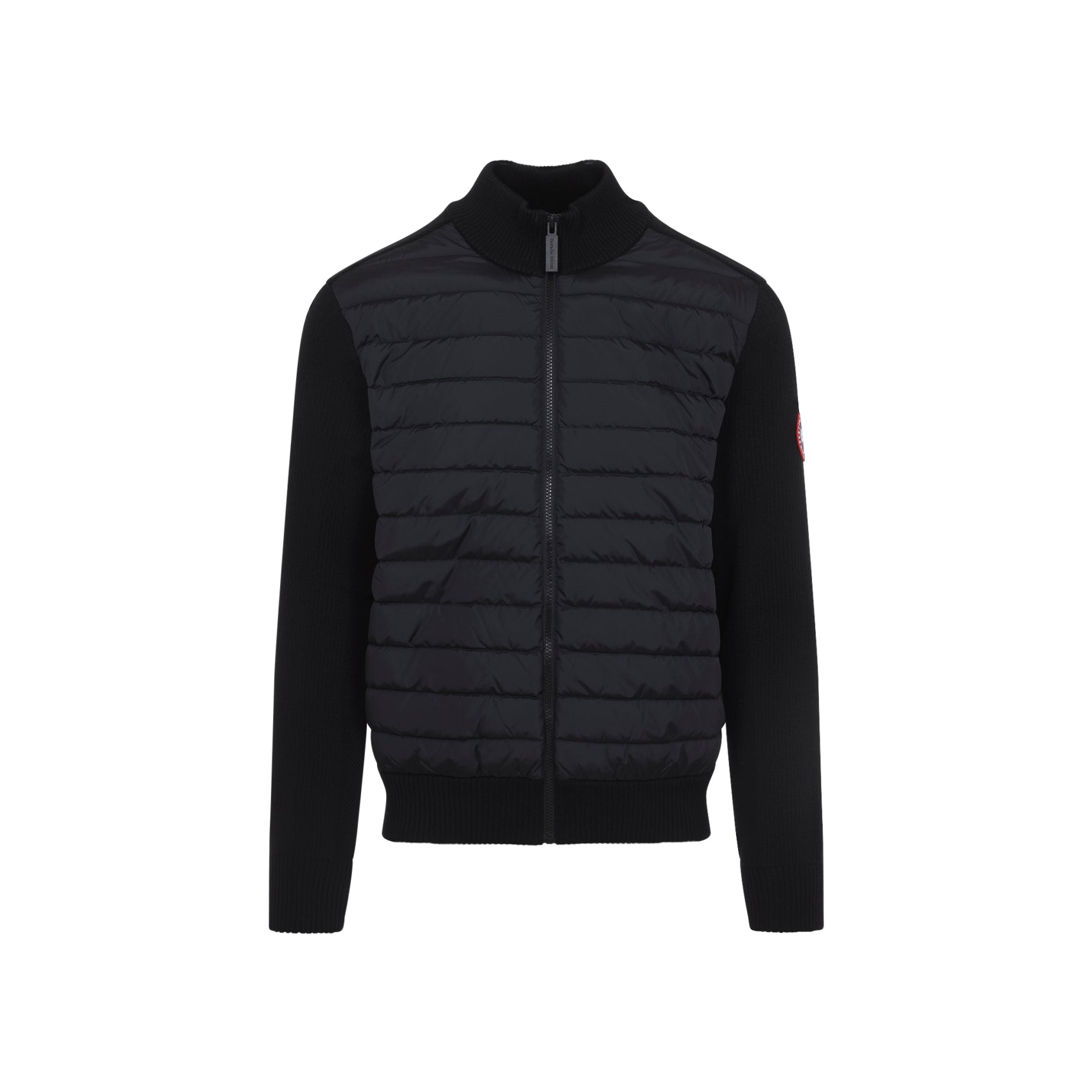 Hybridge Knit Jacket Black Wool Polyamide