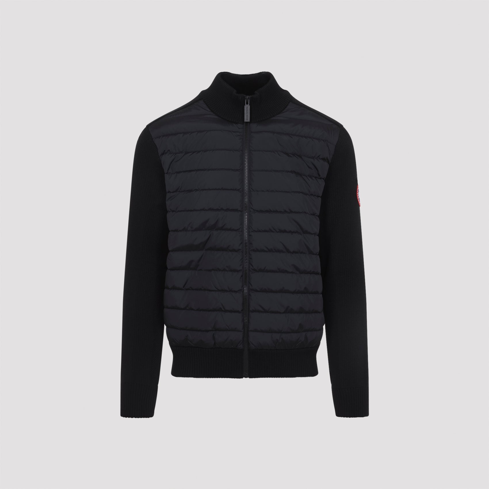 Hybridge Knit Jacket Black Wool Polyamide
