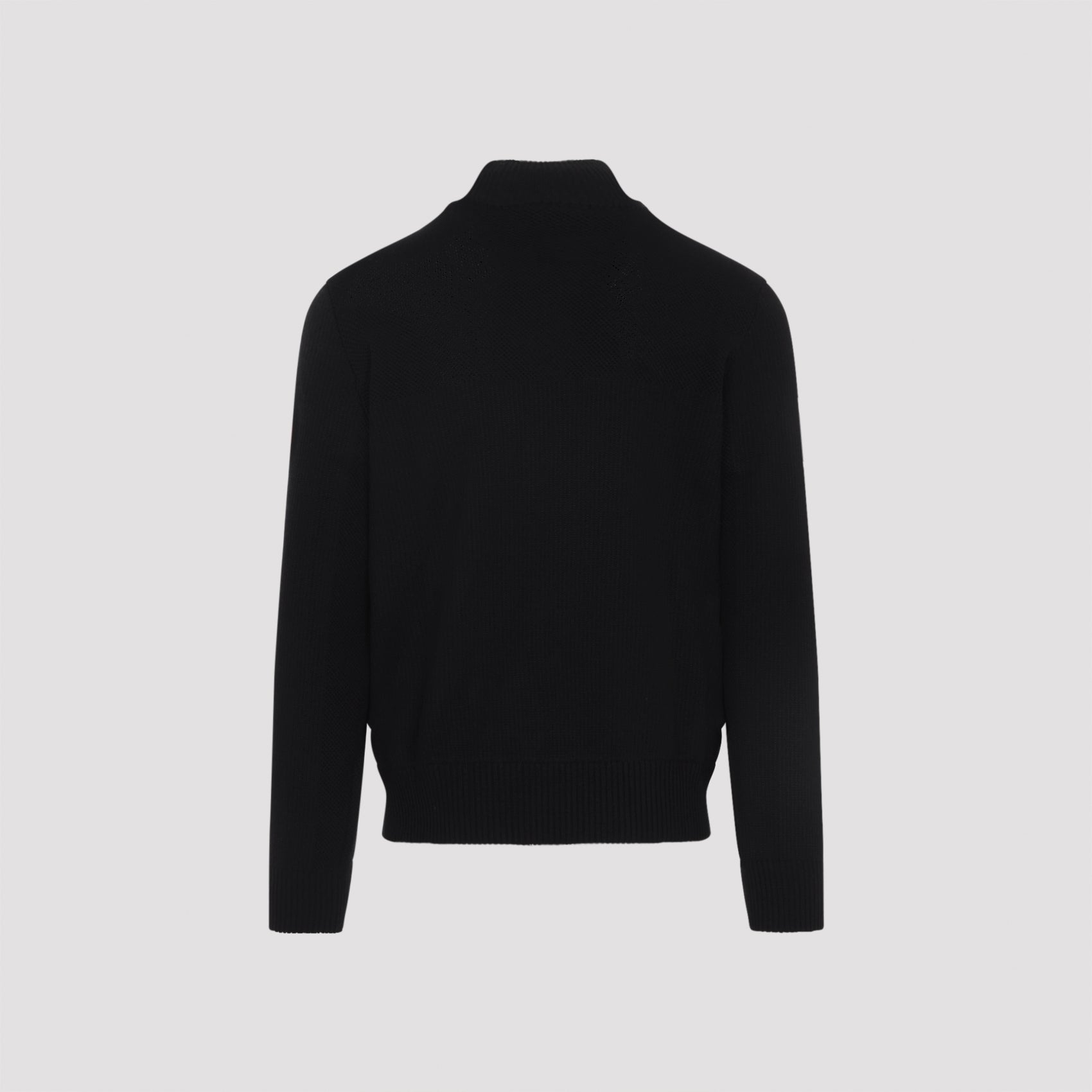 Hybridge Knit Jacket Black Wool Polyamide
