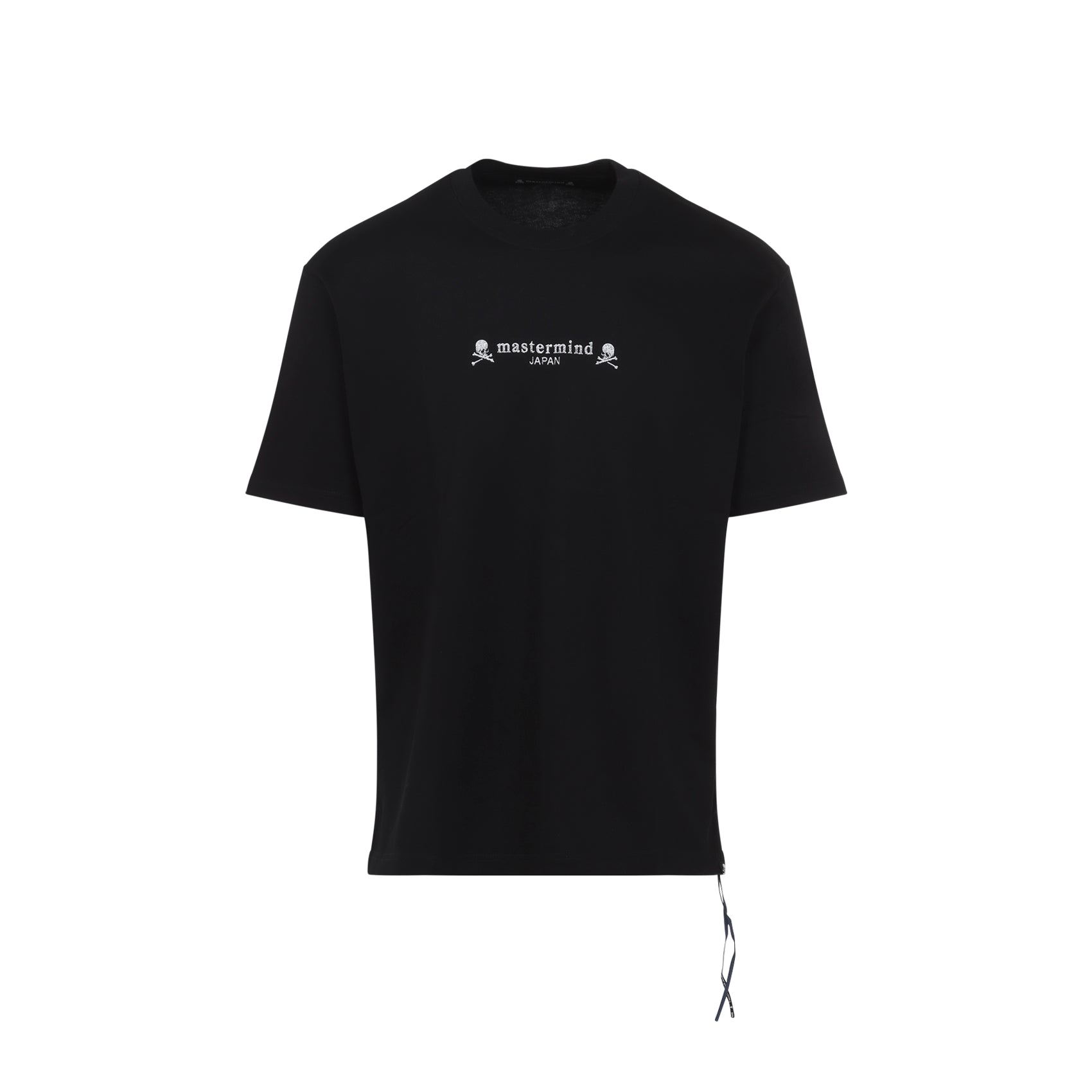 Embroidery Ish Short Sleeves Tee Black Cotton Tshirt