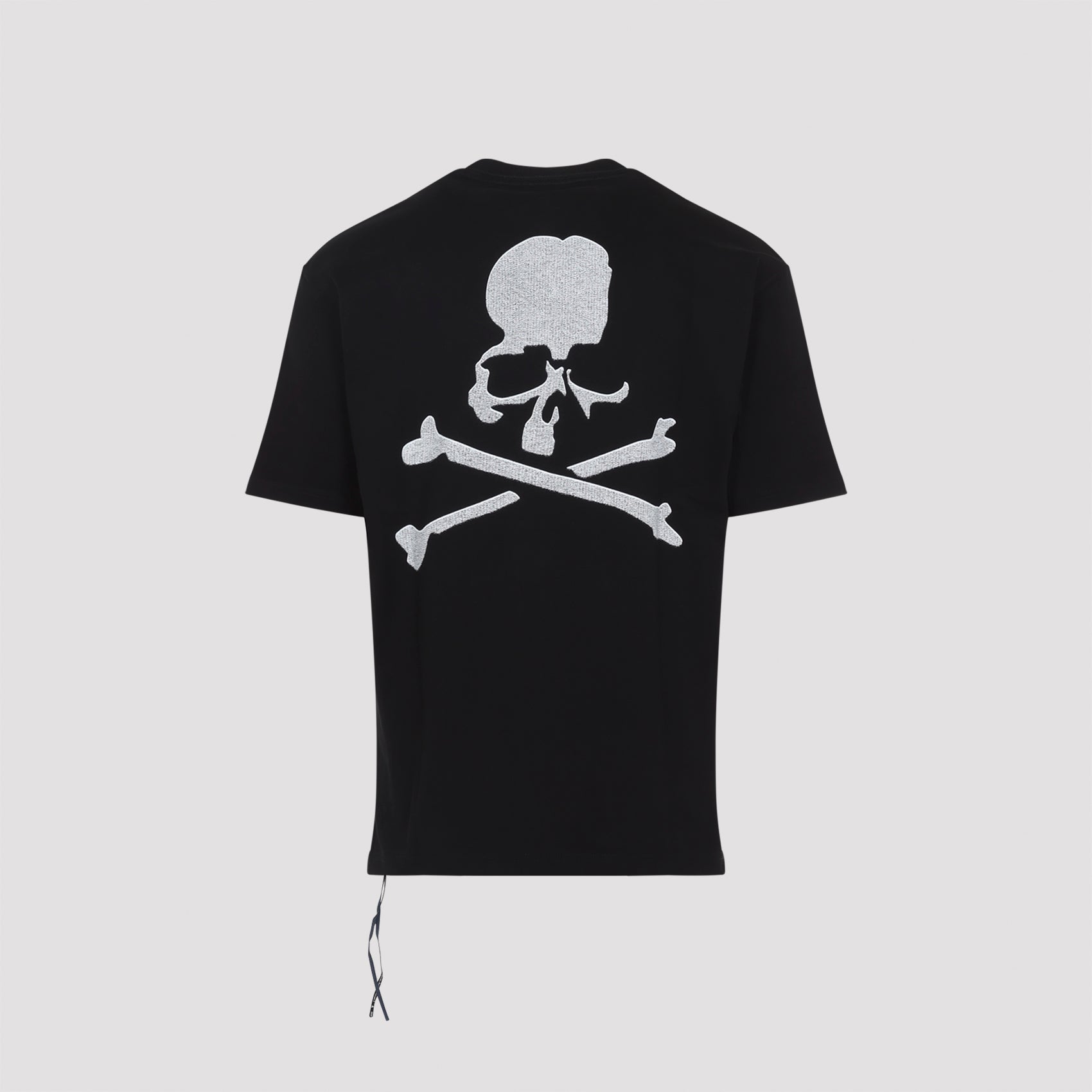 Embroidery Ish Short Sleeves Tee Black Cotton Tshirt