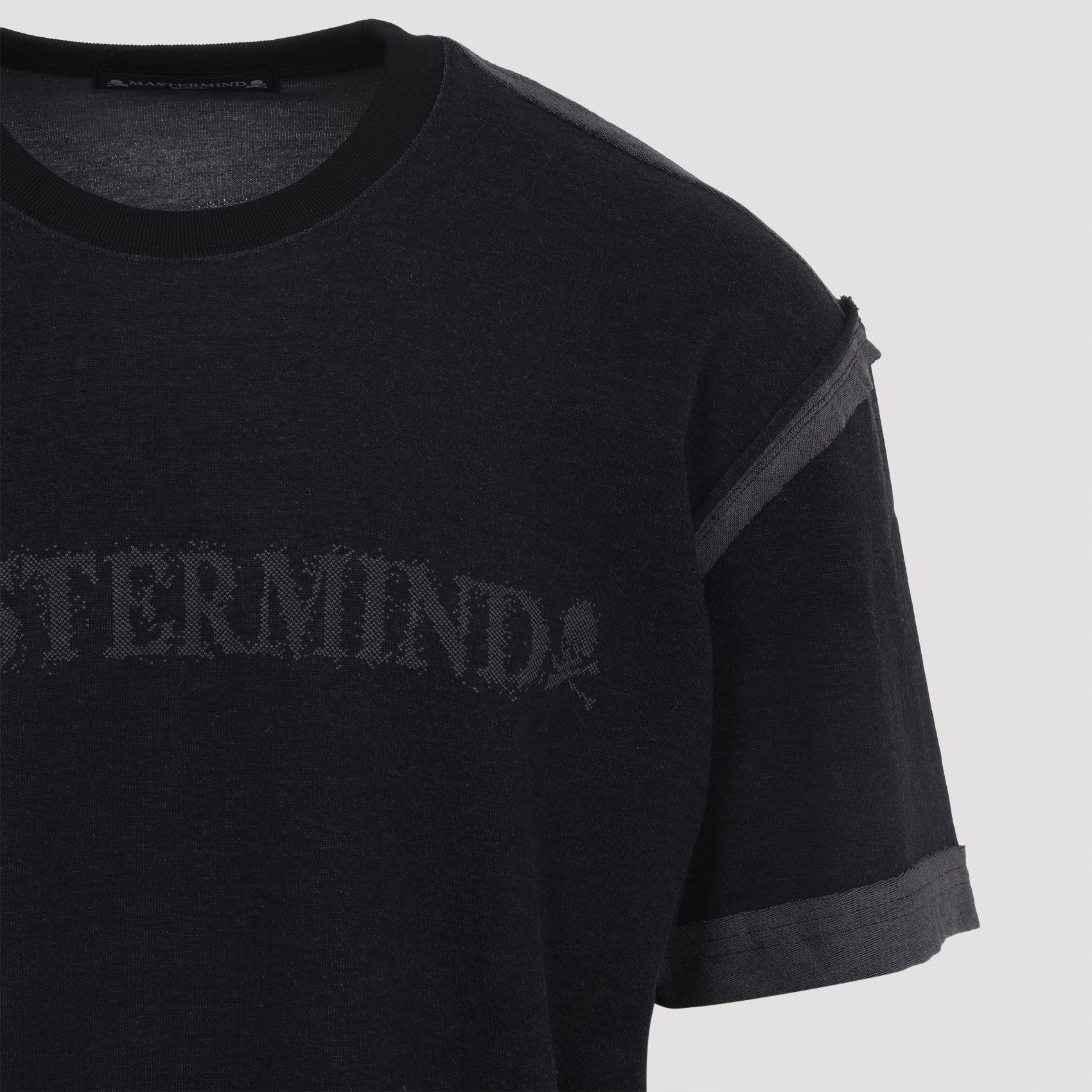 Cut-off T-shirt Black Cotton Tshirt