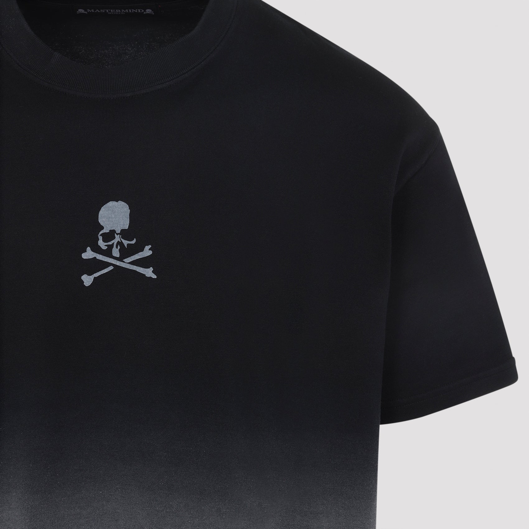 Faded T-shirt Black Cotton Tshirt