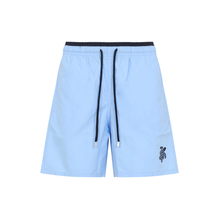 Moka Swim Shorts Blue Recycled Polyamide Swimwear