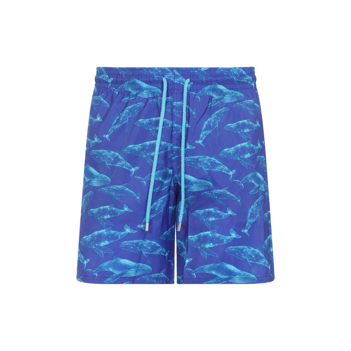 Mahina Swim Shorts Blue Recycled Polyamide Swimwear
