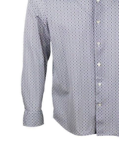 Sonrisa Shirts Bianco - Blu 100co