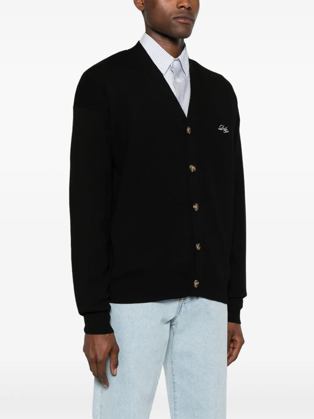 Drole Cardigan Black Merino Sweater
