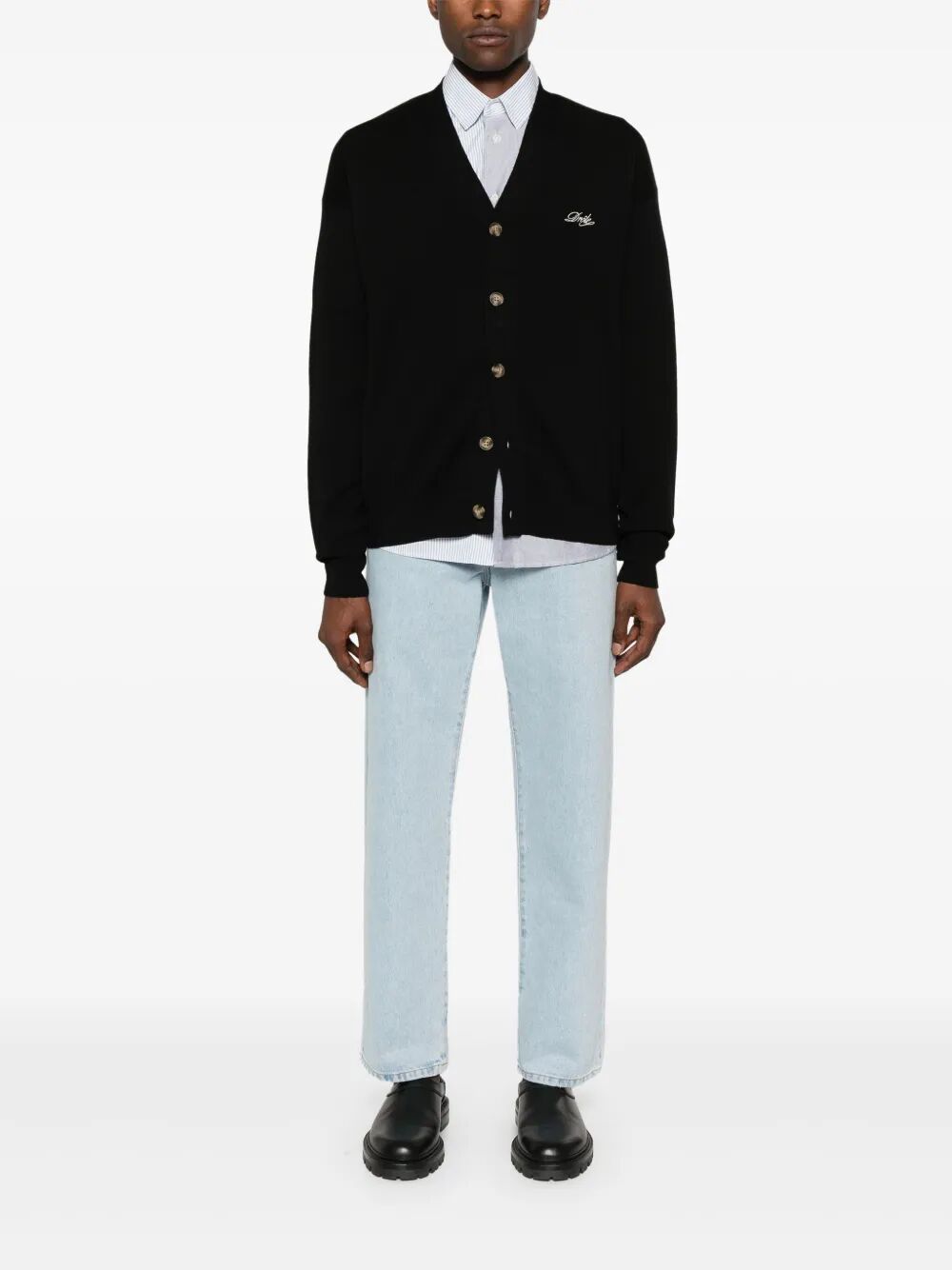 Drole Cardigan Black Merino Sweater