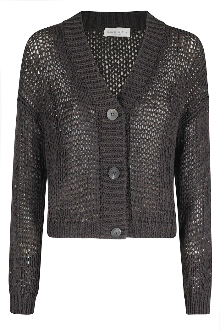 Cardigan Ml Brown Cotone Poliammide Maglia