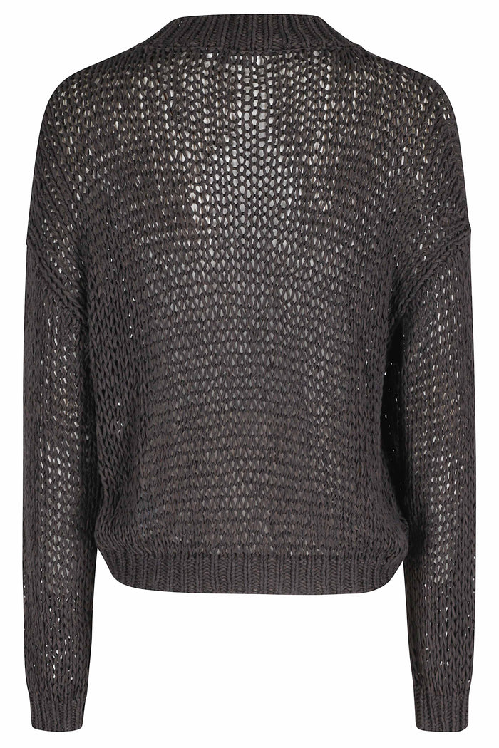 Cardigan Ml Brown Cotone Poliammide Maglia