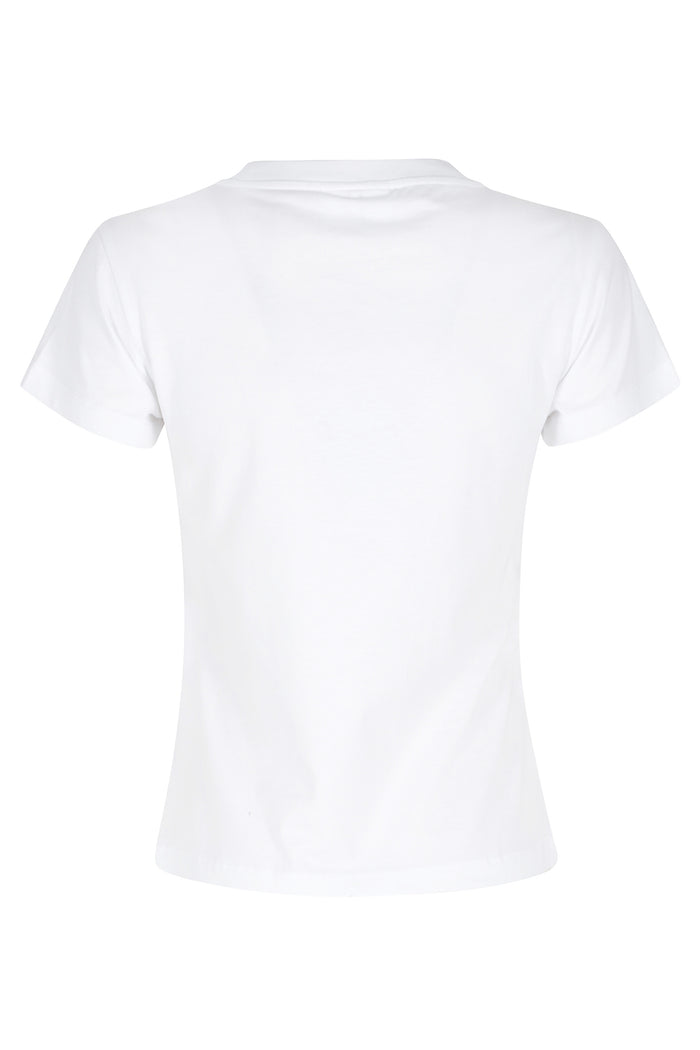 Baby Fit Tshirt Raspberry White Organic Cotton T-shirt