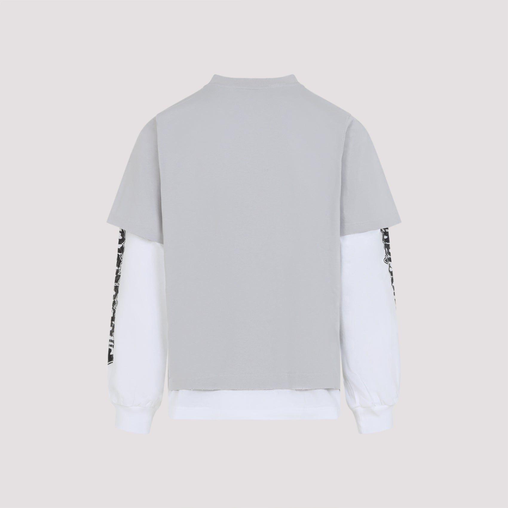 Hybrid Double T-Shirt Grey Cotton Tshirt