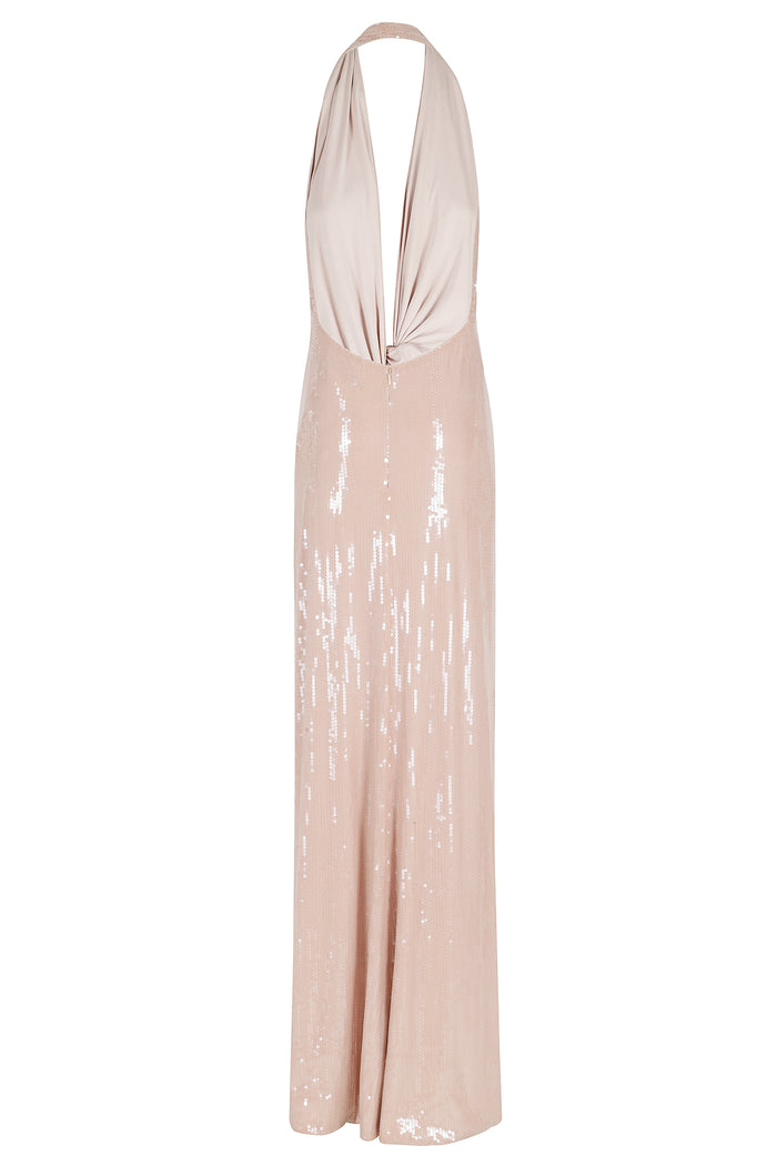 Evening Dress Nude & Neutrals Nylon; Lining: Polyester Abito