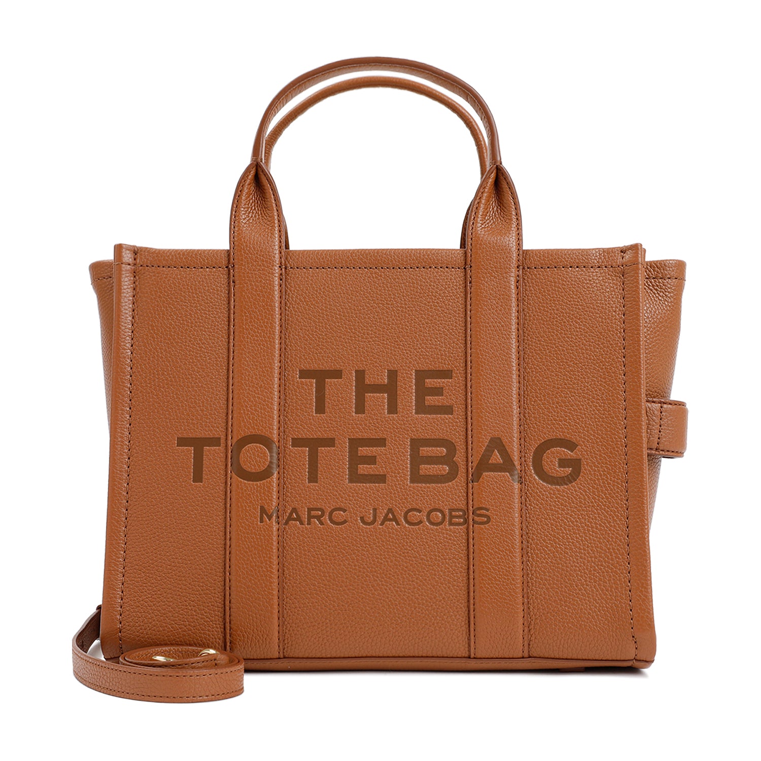 The Leather Medium Tote Bag Brown Cow
