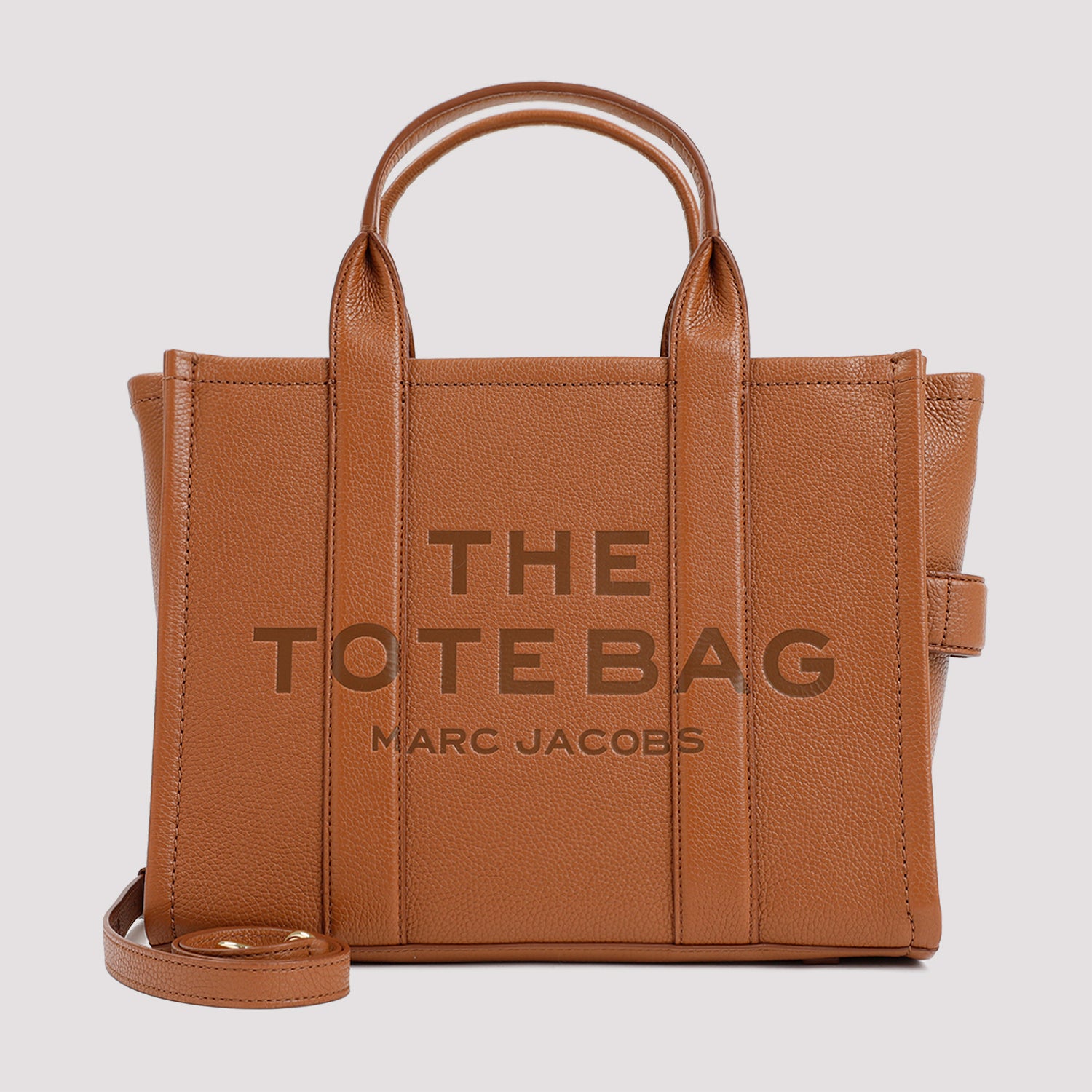 The Leather Medium Tote Bag Brown Cow