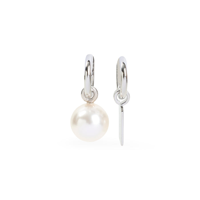 Malibu Pearl Earrings Metallic Brass Glass Jewellery