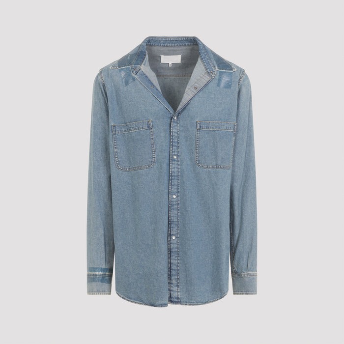 Denim Shirt Blue Cotton