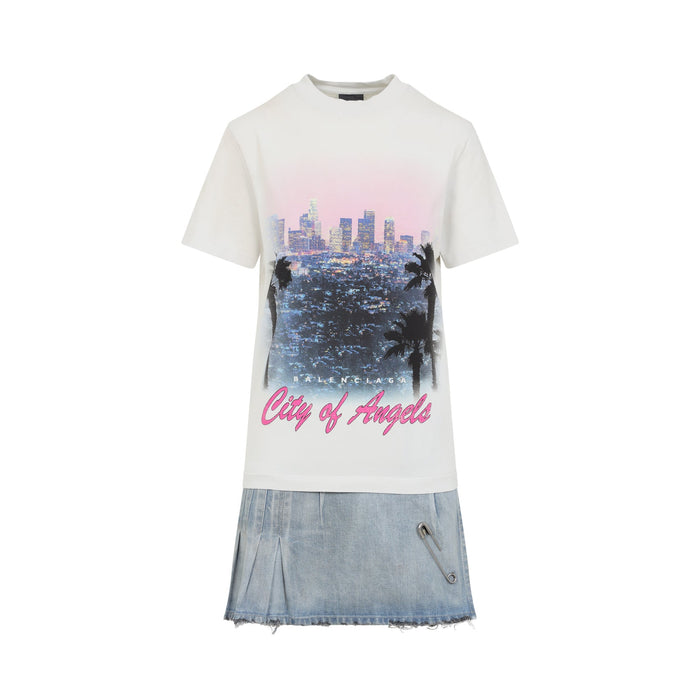 Layered Mini Dress Cotton