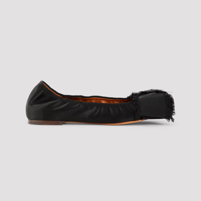 Lanvin Bow Ballerinas Silk