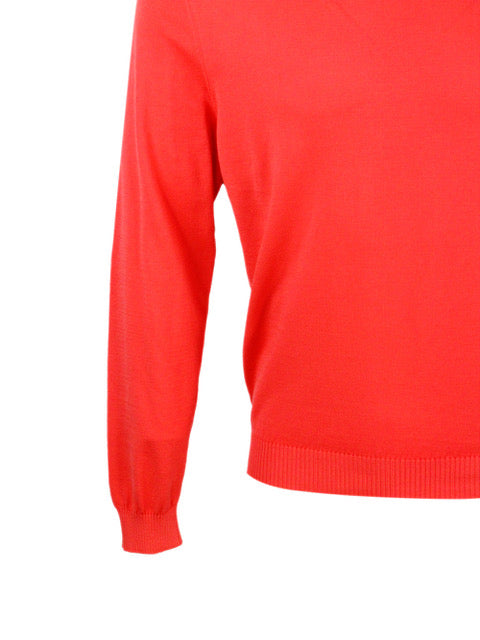 Malo Sweaters Orange 100co