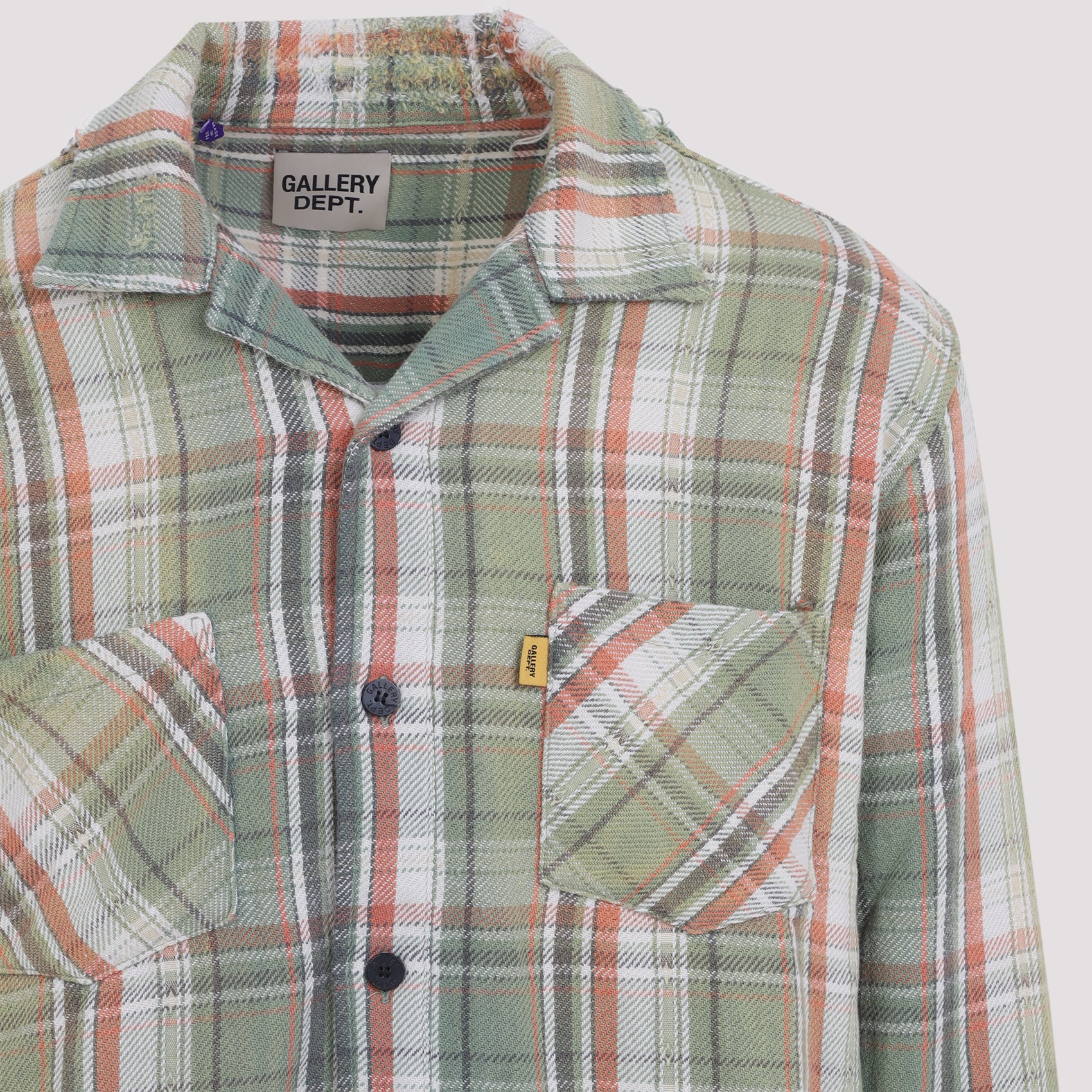 Marley Flannel Shirt Green Cotton