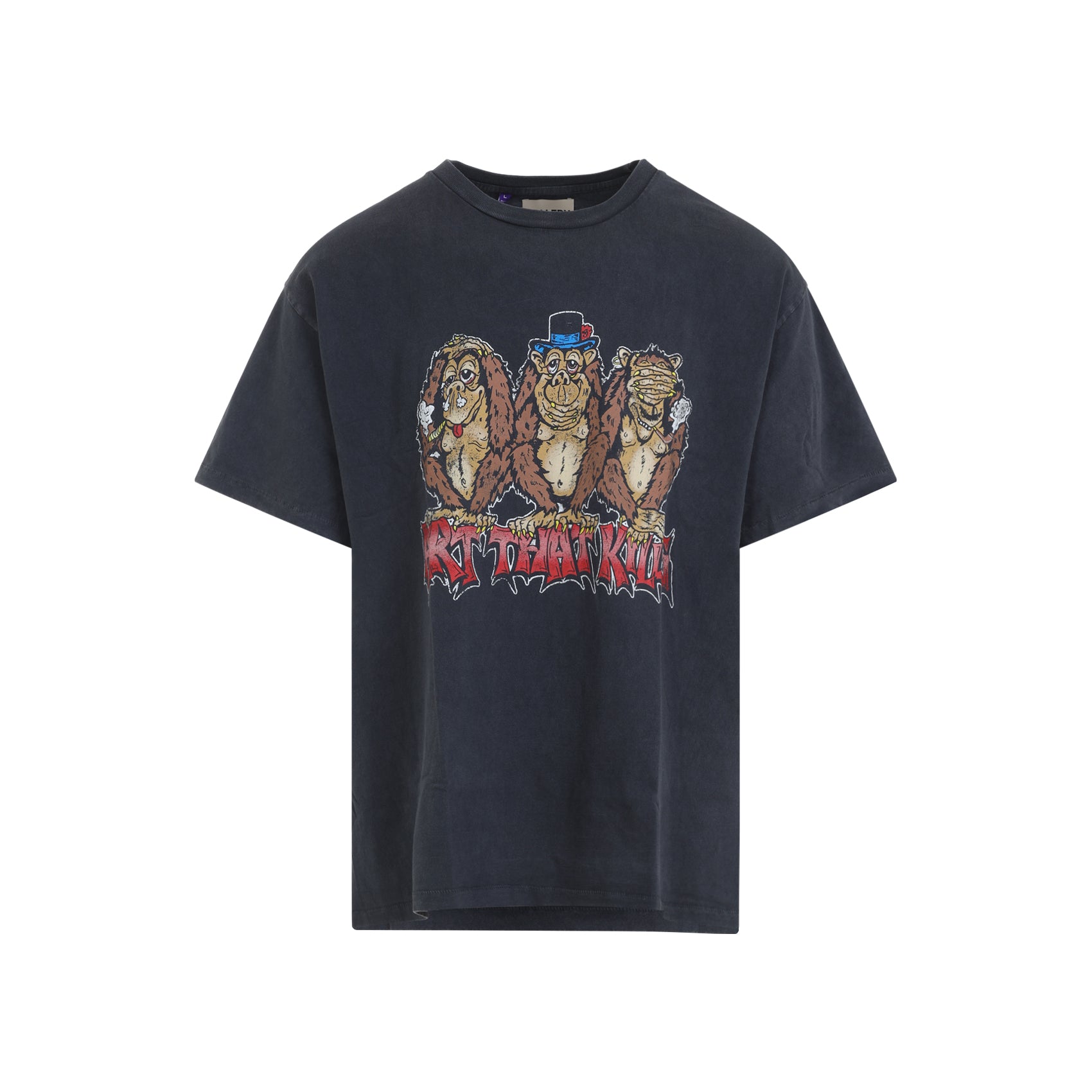 See No Evil T-shirt Black Cotton Tshirt