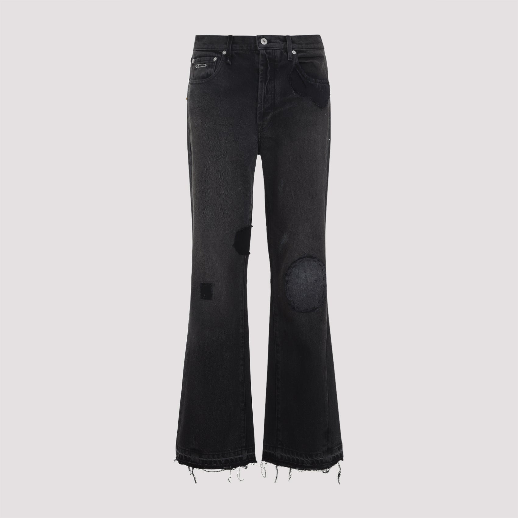 Og La Flare Jeans Black Cotton