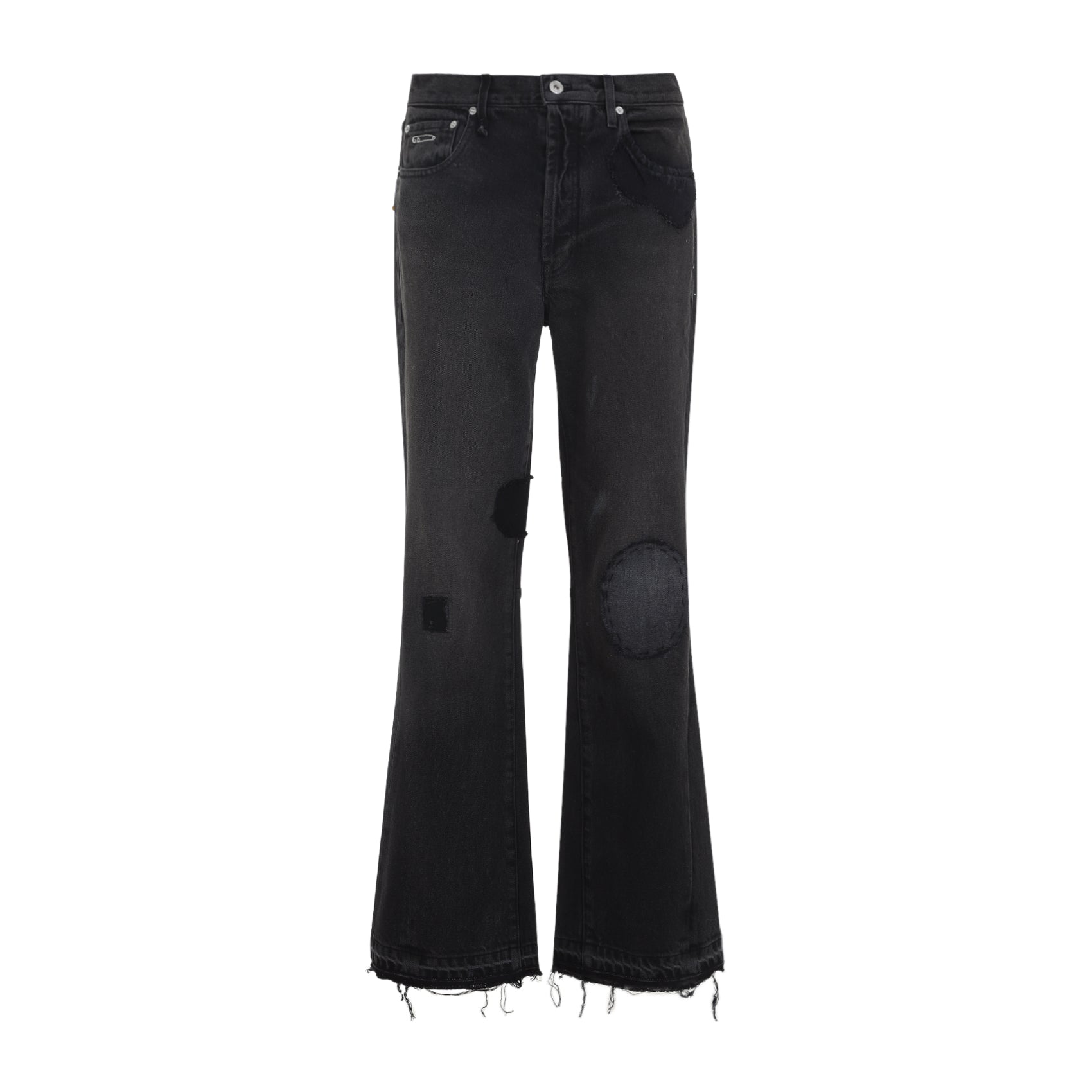 Og La Flare Jeans Black Cotton