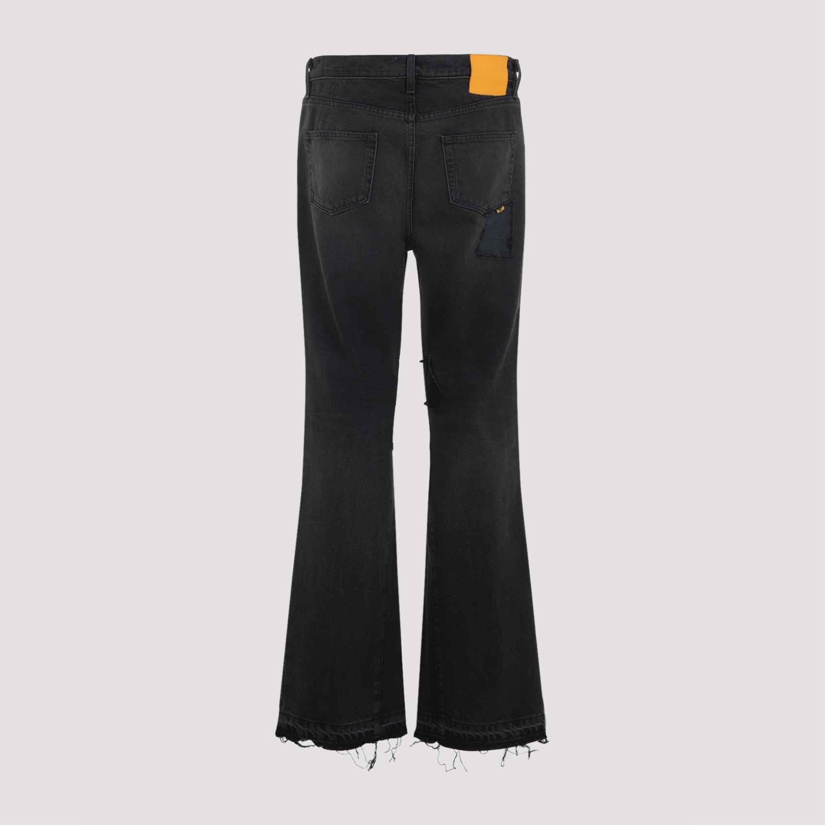 Og La Flare Jeans Black Cotton