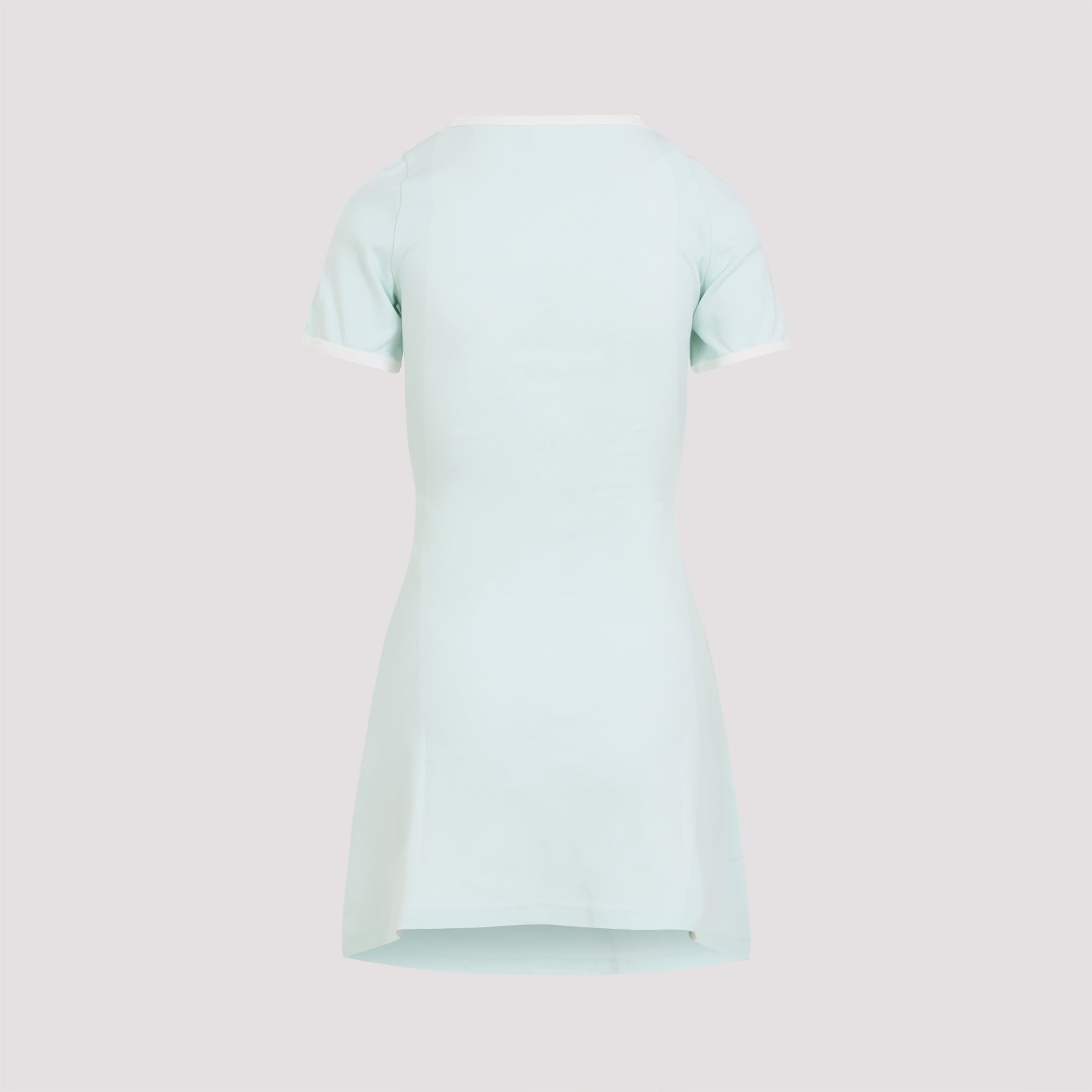 Contrast Dress Blue Cotton