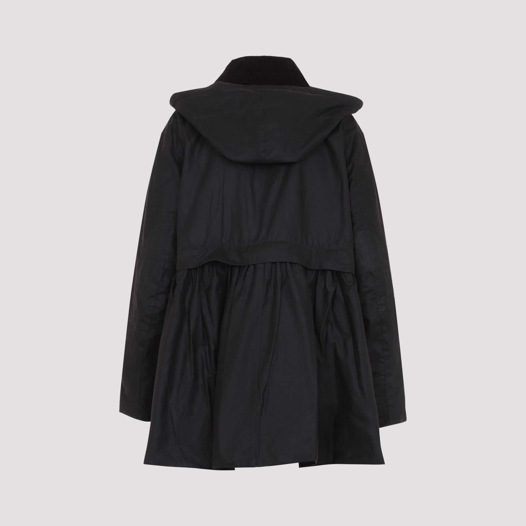 Peplum Wax Jacket Brown